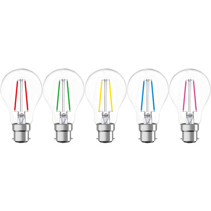 LED Classic 2W B22 5p Färgade (Rexel)