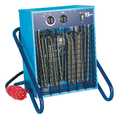 Värmefläkt 15kW 400V med timer (Rexel)