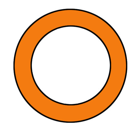TUB DBS 1X14/10MM ORANGE KAP (Rexel)